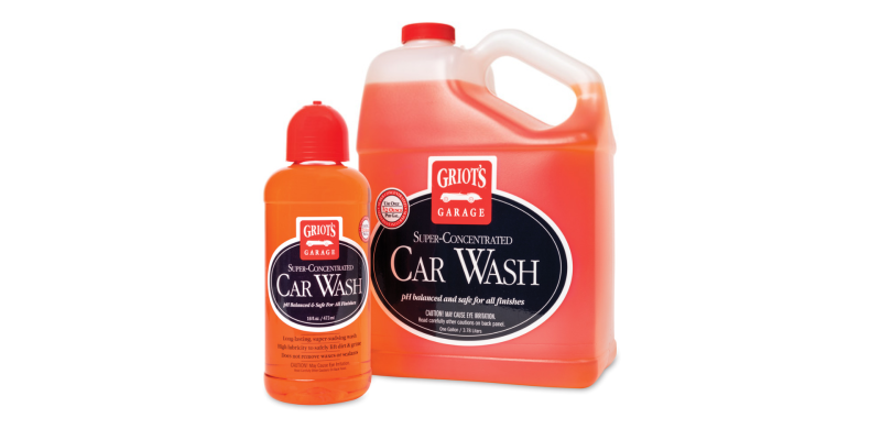 Griot's Garage Car Wash - 1 Gallon pH-Neutral Super-Concentrated Soap - 4 Pack