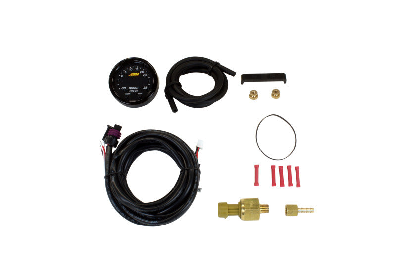 AEM X-Series Boost Pressure Gauge - -30inHg to 35psi, image 2