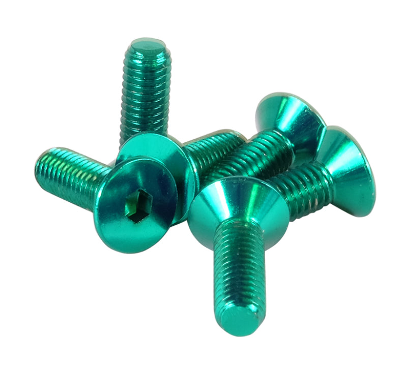 NRG Steering Wheel Screw Upgrade Kit - Conical, Green