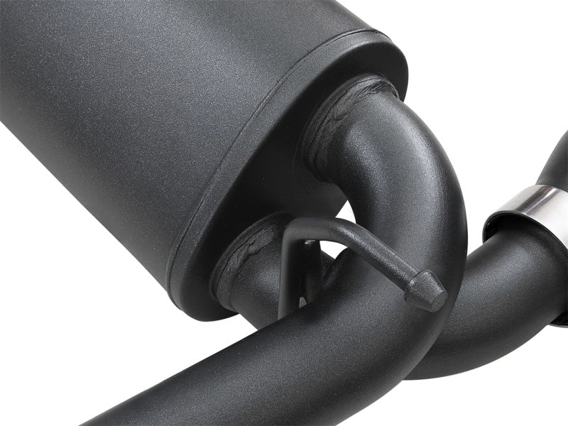 aFe Rebel Series Axle-Back Exhaust 2.5in 409 SS Black Tips - 2018+ Jeep Wrangler (JL) V6 3.6L