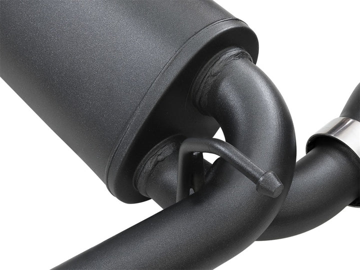aFe Rebel Series Axle-Back Exhaust 2.5in 409 SS Black Tips - 2018+ Jeep Wrangler (JL) V6 3.6L
