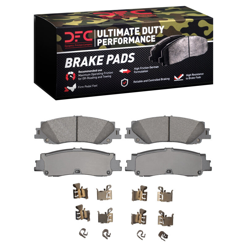 DFC 22-25 Infiniti QX80 Rear Ultimate Duty Performance Brake Pads Hardware Kit