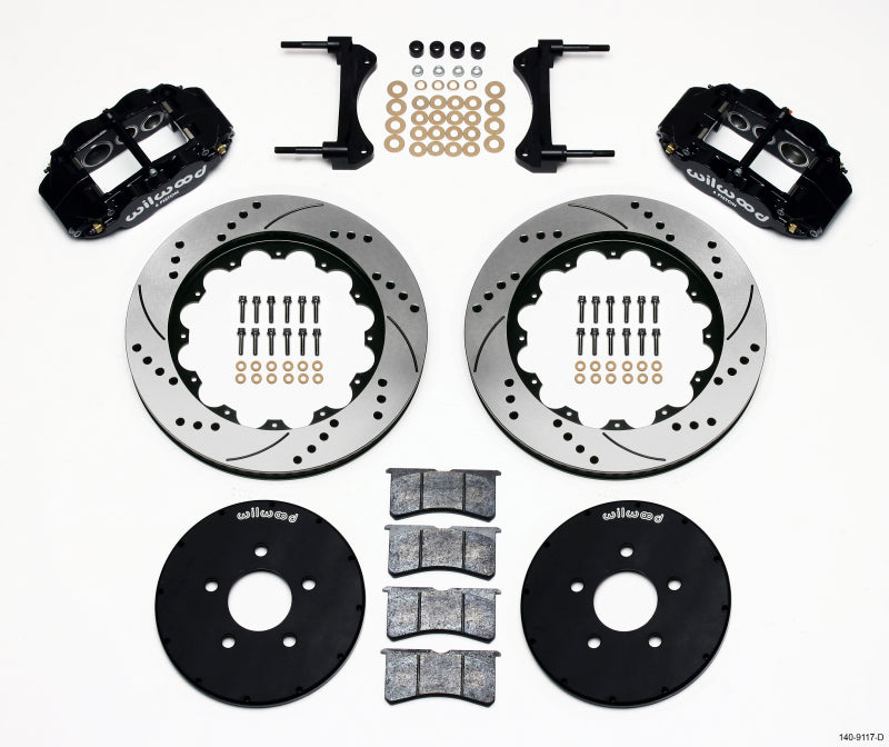 Wilwood Narrow Superlite 6R Front BBK 14.00in - Ford Mustang 1994-2004 - Drilled