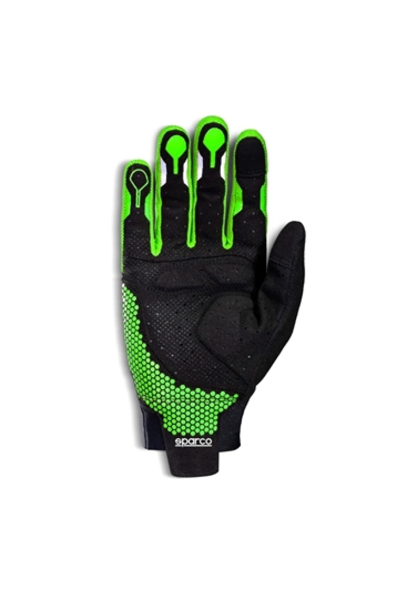 Sparco Hypergrip+ 10 Gloves Black/Green - OneFastShop