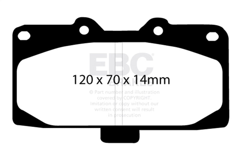 EBC Bluestuff Front Brake Pads - Subaru Impreza, Nissan 300ZX 1989-2007