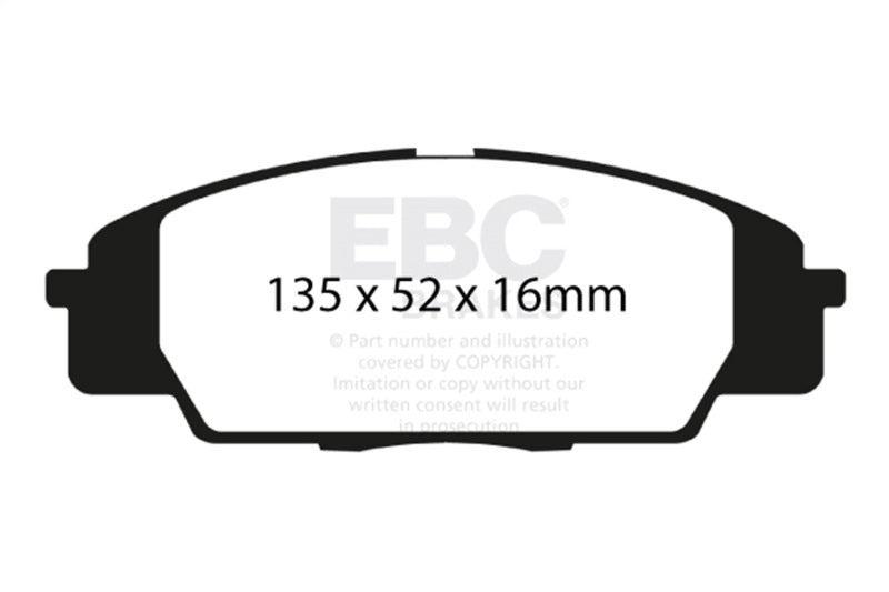 EBC Bluestuff Front Brake Pads - Honda Civic, Acura RSX, Honda S2000 2000-2013
