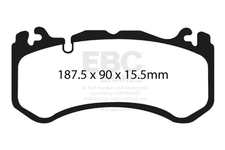 EBC Bluestuff Front Brake Pads - Mercedes-Benz/Maserati 2006-2023, view 2