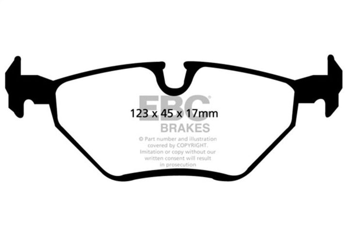 EBC Bluestuff Rear Brake Pads - BMW Z4, BMW Z3 1999-2008