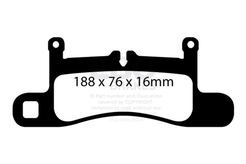 EBC Bluestuff Rear Brake Pads - Porsche Cayenne, Porsche 911, Volkswagen Touareg 2010-2023