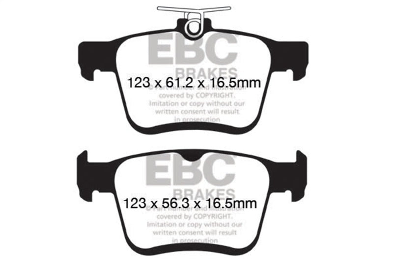 EBC Bluestuff Rear Brake Pads - Volkswagen Golf R, GTI 2015-2026, view 2