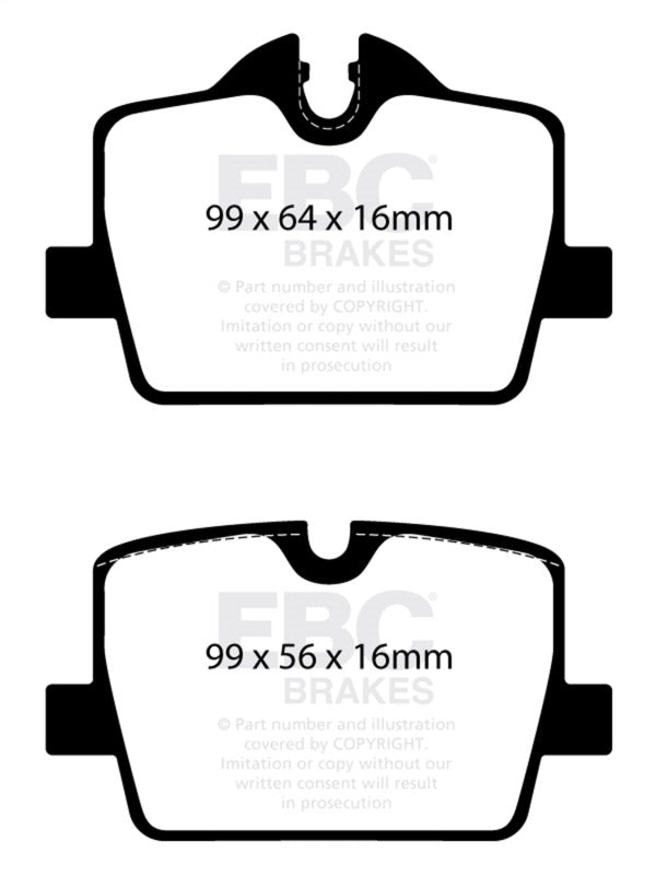 EBC Bluestuff Rear Brake Pads - Toyota GR Supra, BMW Z4, BMW 330e 2019-2024