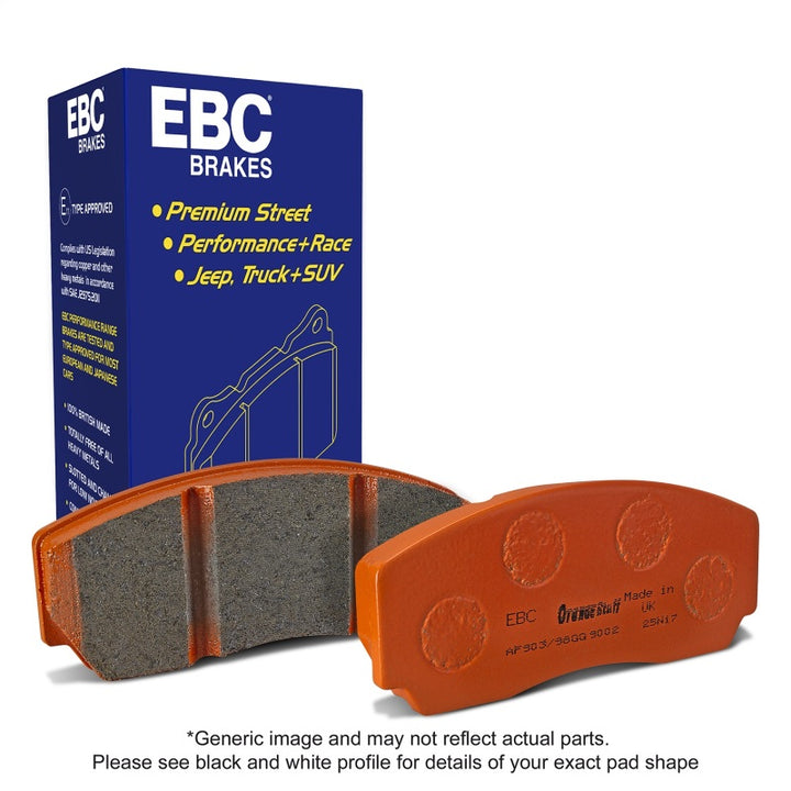 EBC Extra Duty Front Brake Pads - Toyota 4Runner, Tacoma, Lexus GX460 2000-2025, view 3