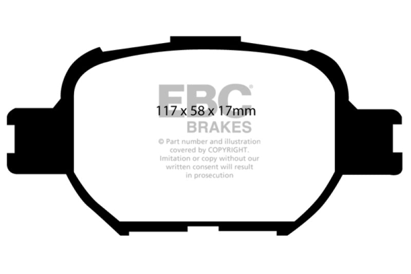 EBC Greenstuff Front Brake Pads - Scion tC, Toyota Celica 2000-2010
