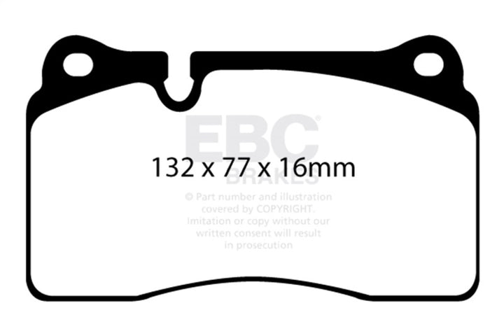EBC Redstuff Brake Pads - Audi TT RS Quattro 2012-2013