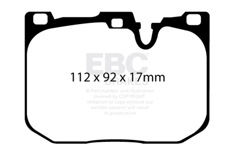 EBC Redstuff Front Brake Pads - BMW 330e, M240i, M4 2012-2023