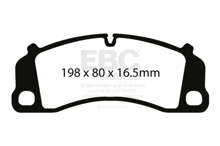 EBC Redstuff Front Brake Pads - Porsche 911 2013-2023, view 2