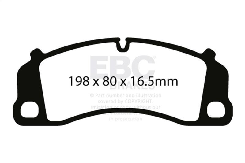 EBC Redstuff Front Brake Pads - Porsche 911 2013-2023, view 2