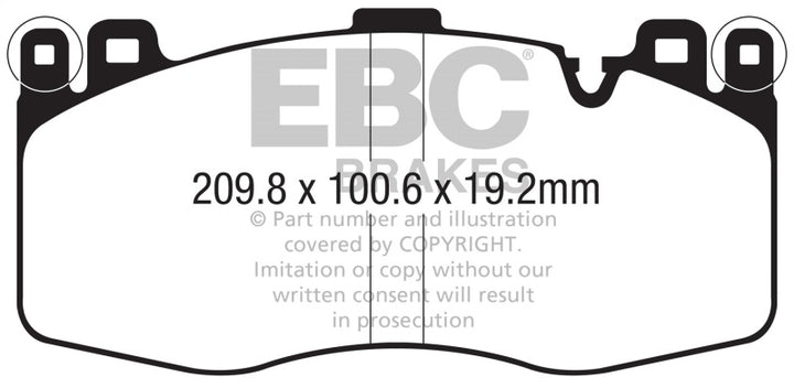 EBC Redstuff Front Brake Pads - BMW X5, X6 2015-2021