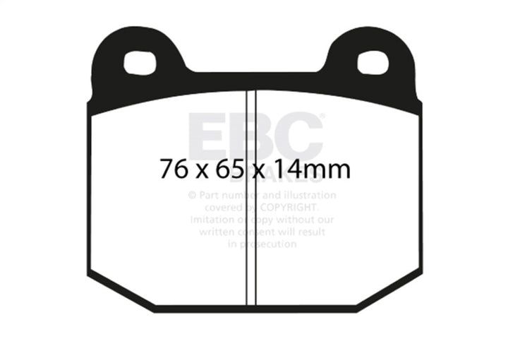 EBC Redstuff Rear Brake Pads - Subaru Impreza, BRZ, Nissan 350Z 2003-2022
