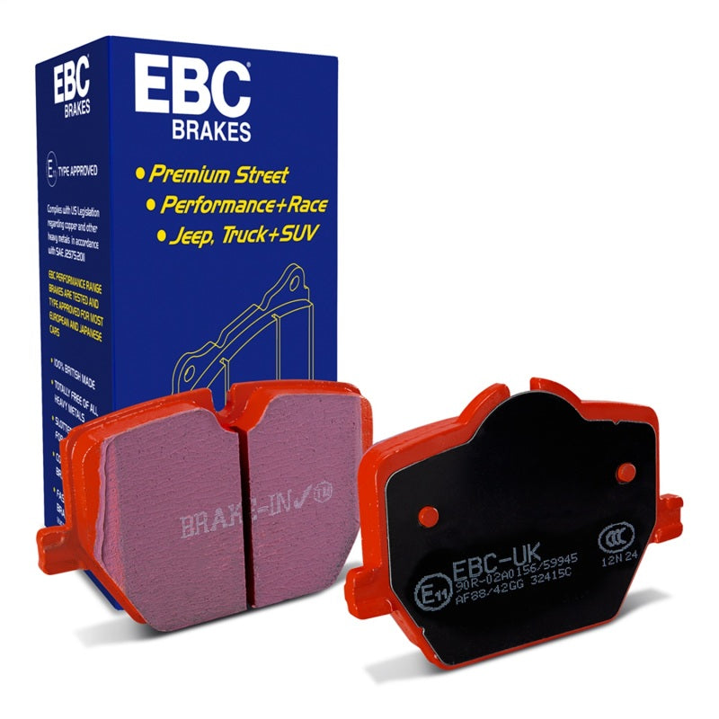 EBC Redstuff Rear Brake Pads - BMW Z4, i4, Toyota GR Supra 2019-2024, view 2