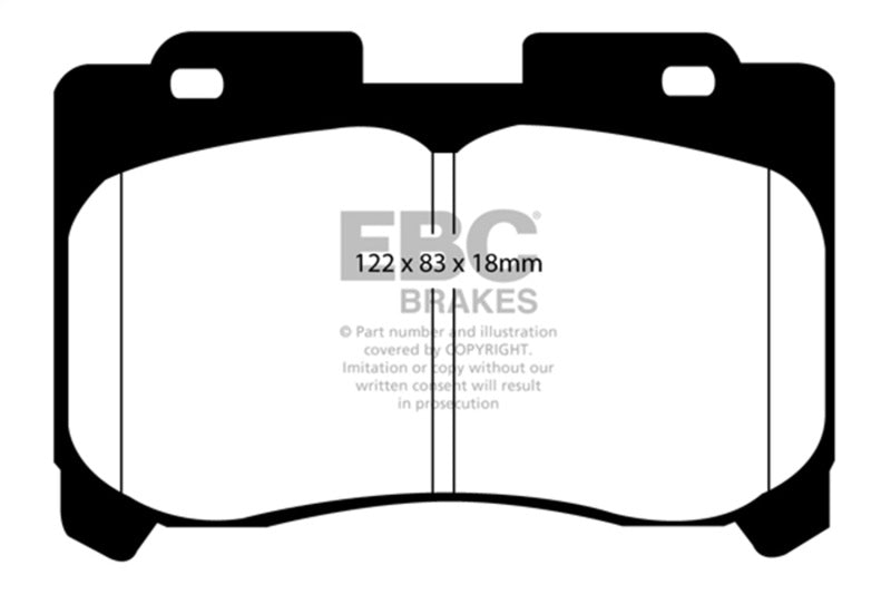 EBC Yellowstuff Front Brake Pads - Toyota Supra 1993-1998