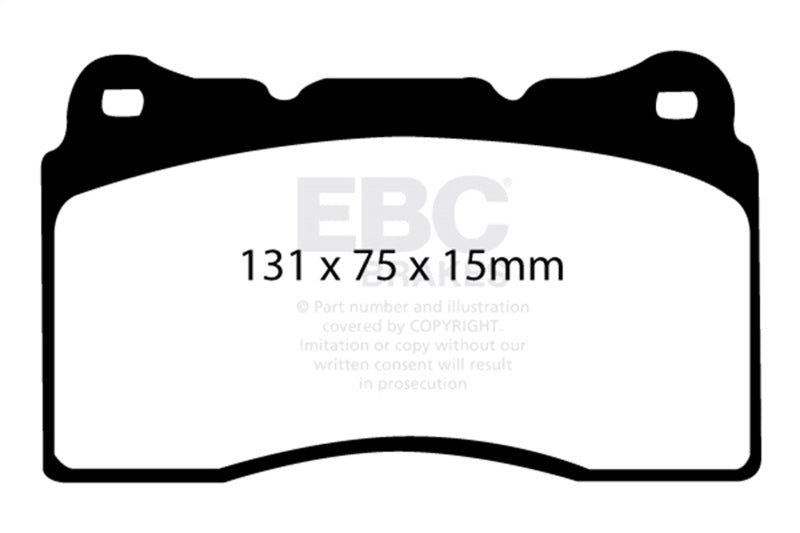 EBC Yellowstuff Front Brake Pads - Mitsubishi Lancer, Subaru Impreza, Honda Civic 2002-2025