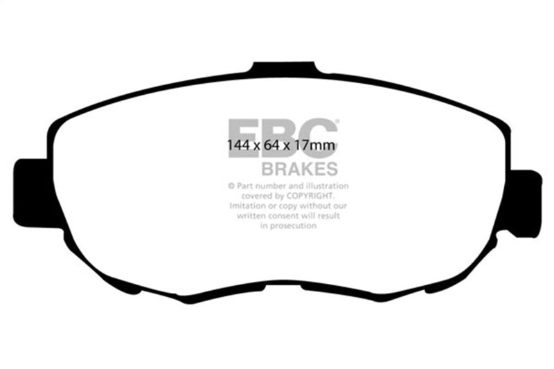 EBC Yellowstuff Front Brake Pads - Lexus IS300, GS300, Toyota Supra 1993-2010