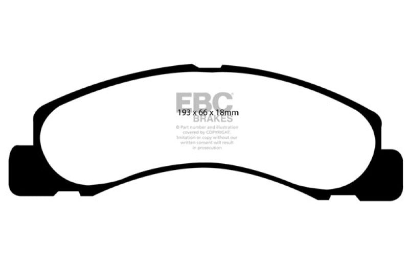 EBC Yellowstuff Front Brake Pads - Ford Excursion, F-250, F-250 Super Duty 1998-2005