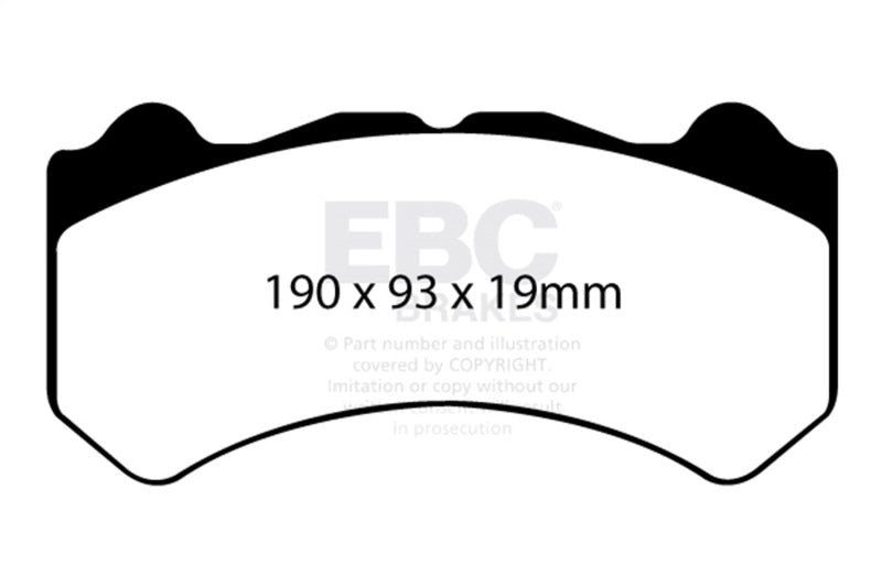 EBC Yellowstuff Front Brake Pads - Nissan GT-R, Aston Martin DB11 2009-2021
