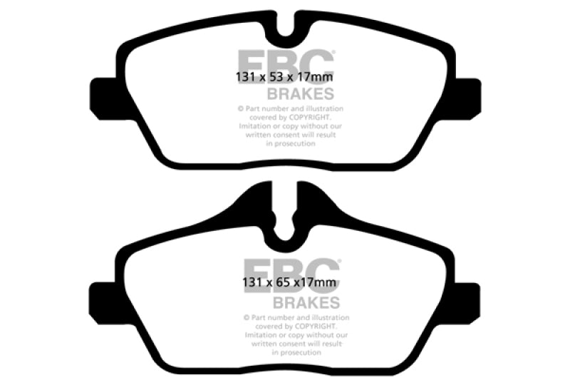 EBC Yellowstuff Front Brake Pads - Mini Cooper 2007-2023