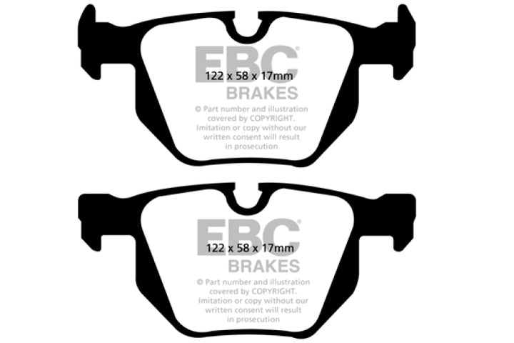 EBC Yellowstuff Rear Brake Pads - BMW X1, 330Ci, 330i 2006-2015