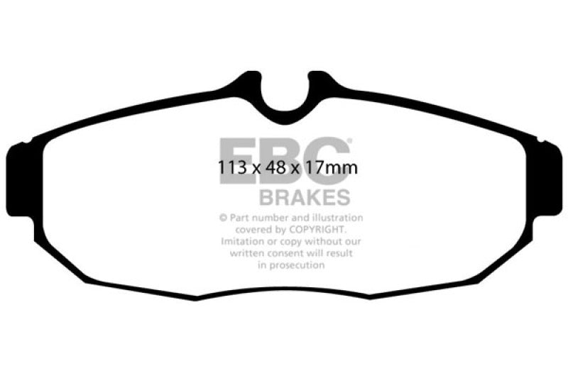 EBC Yellowstuff Rear Brake Pads - Ford Mustang 2005-2012
