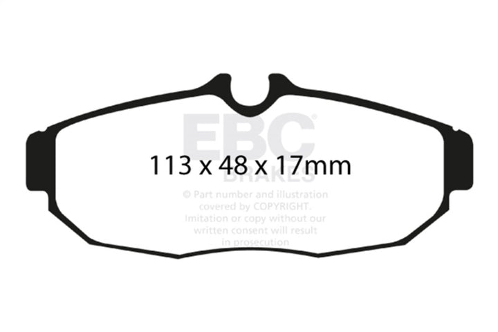 EBC Yellowstuff Rear Brake Pads - Ford Mustang 2005-2012, view 2