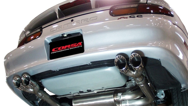 Corsa Performance Polished Sport Cat-Back Exhaust for 1998-2002 Chevrolet Camaro Z28 Convertible 5.7L V8 LS1