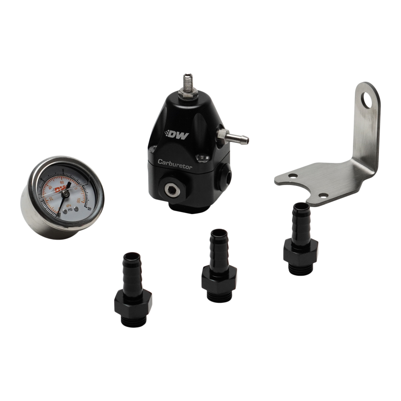 DeatschWerks DWR550C Carburetor Fuel Pressure Regulator - 3/8in Barb Fittings