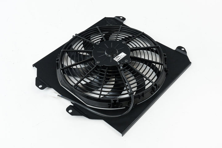 CSF All-Aluminum Fan Shroud with 12in SPAL Fan for Honda Civic - Black Finish (92-00) - OneFastShop