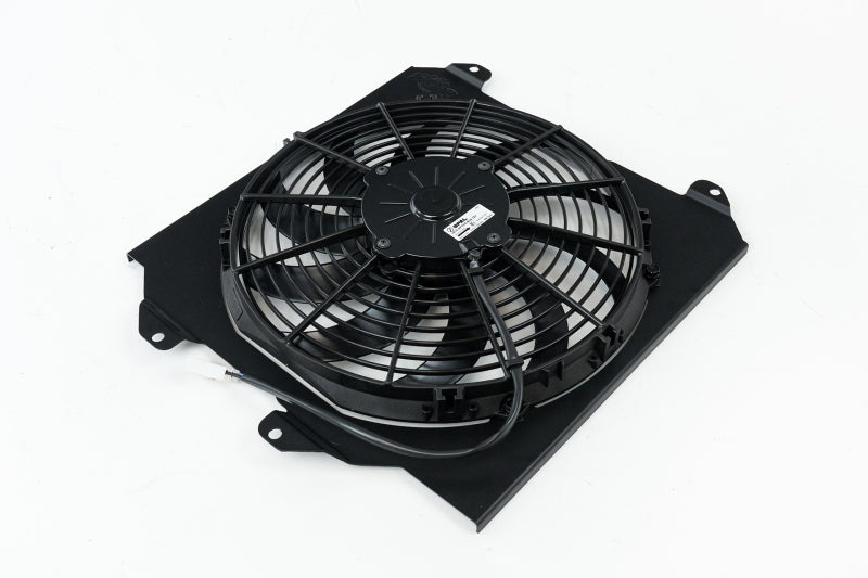 CSF All-Aluminum Fan Shroud w/ 12in SPAL Fan - Black, Universal (Honda Civic / Integra K-Swap)