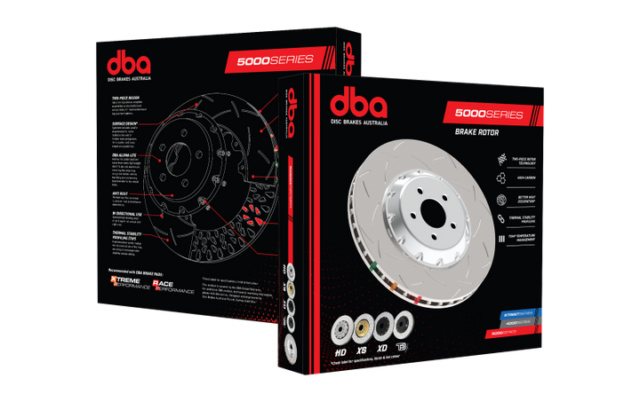 DBA Front Slotted Rotor T3 5000 Series Replacement for 15-19 Dodge Challenger Charger SRT8 Hellcat - OneFastShop