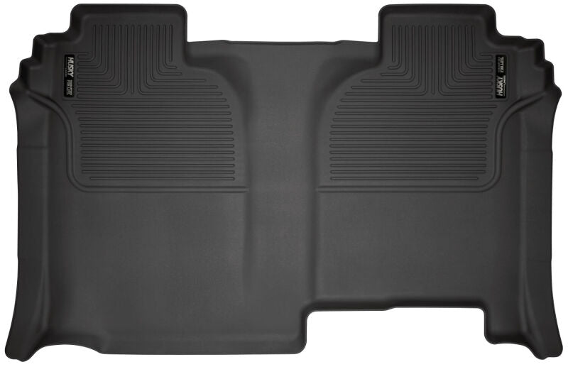 Husky Liners WeatherBeater Black 2nd Row Floor Liners for 19-23 Chevrolet Silverado 1500 CC - OneFastShop