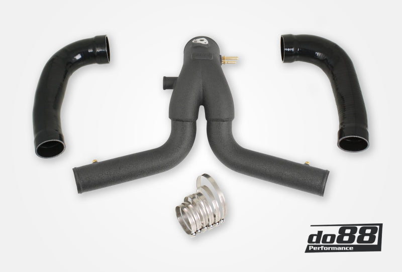 do88 Y-Pipe Kit for do88 Intercoolers - Porsche 911 Turbo (991.2) 2015-2019 - Black