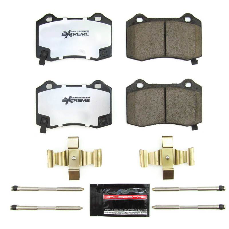 PowerStop Z26 Extreme Street Brake Pads with Hardware for 18-21 Jeep Grand Cherokee - OneFastShop