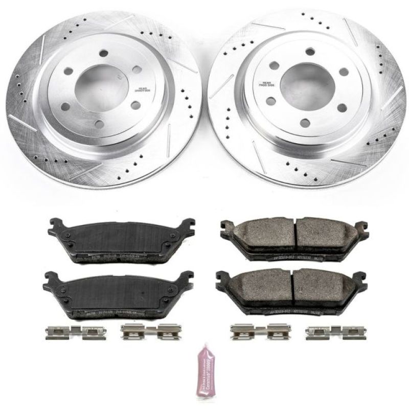 PowerStop Z23 Evolution Sport Brake Kit for 2018 Ford Expedition Rear Upgrade