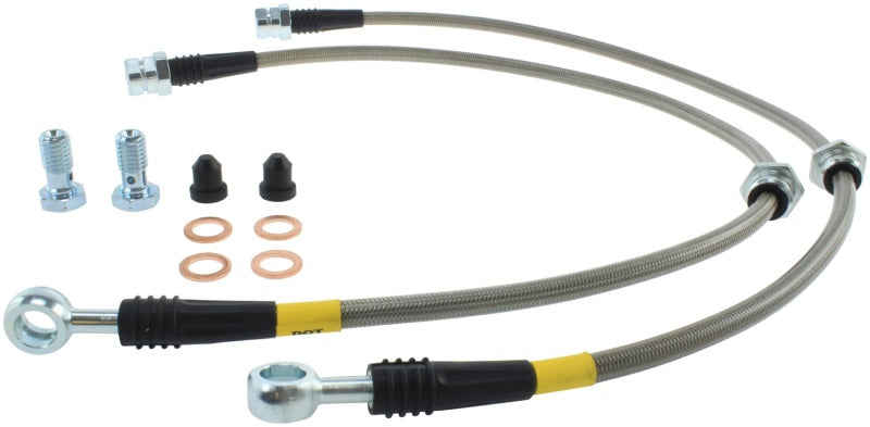 StopTech Front Stainless Steel Brake Line Kit for 12-13 Audi A3, 06-09 VW GTI Mk V, 10 GTI Mk VI, 05-07 Jetta - OneFastShop