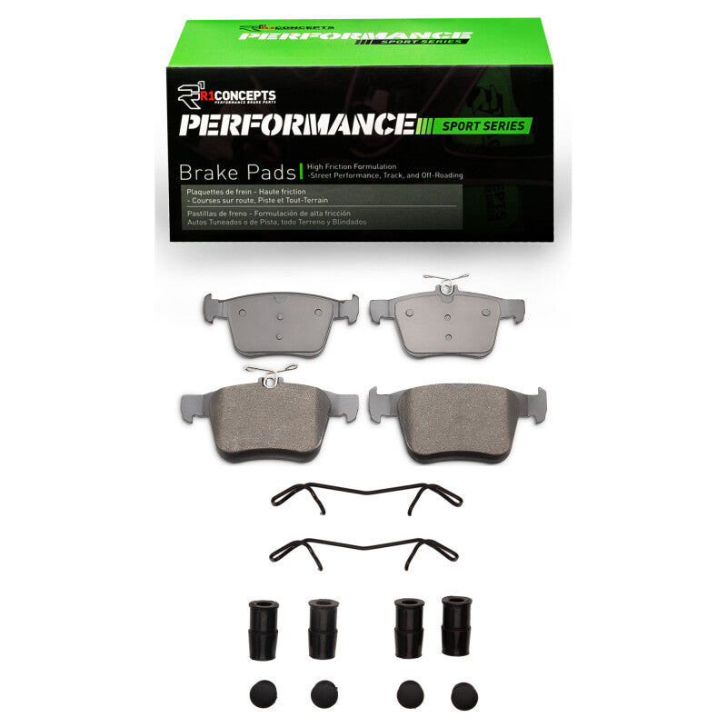 R1 2015-2025 Audi A3 Quattro Rear R1 Performance Sport Pads and Hardware Kit