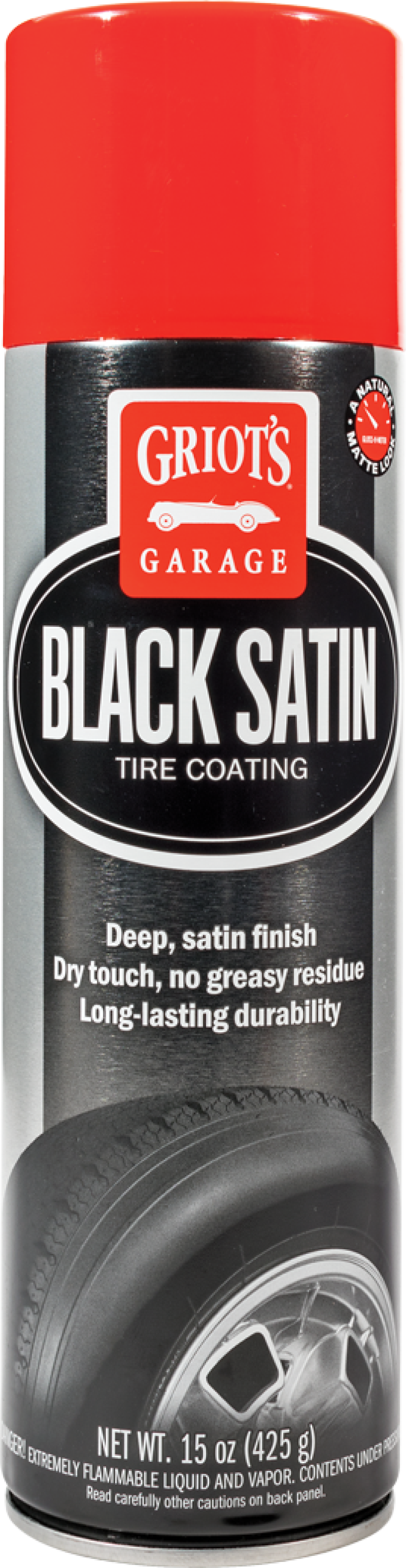 Griots Garage Black Satin Tire Coating 15oz Aerosol