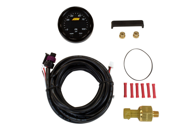 AEM X-Series Pressure Gauge - 0-100 PSI, image 2