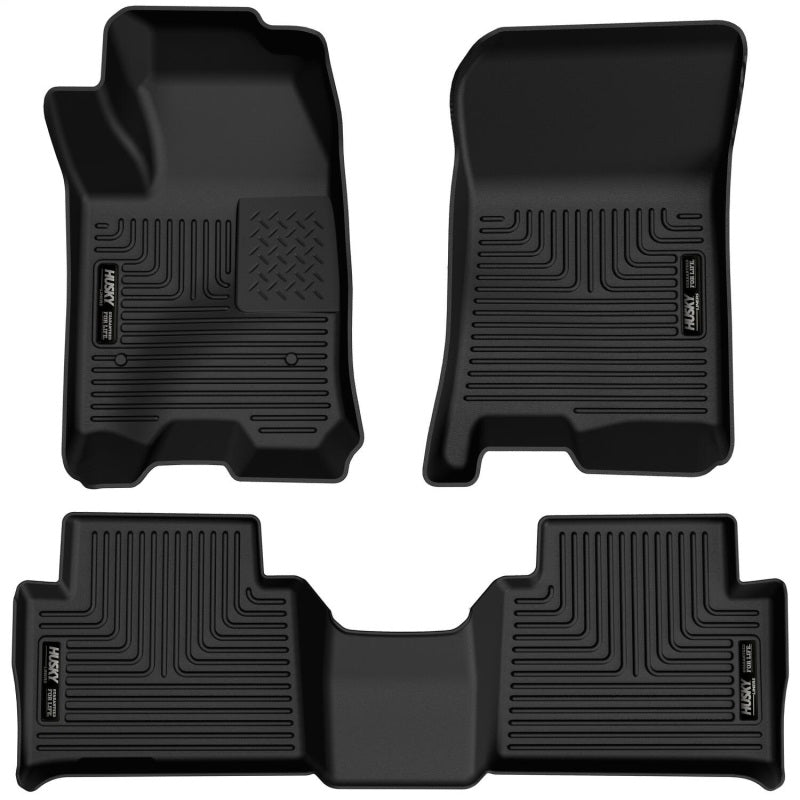 Husky Liners X-Act Contour Front & 2nd Seat Floor Liners for 2023 Chevrolet Colorado/GMC Canyon CC - OneFastShop