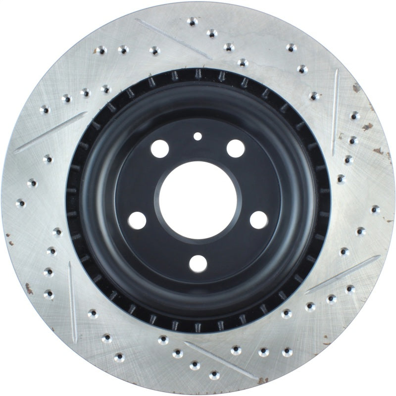 StopTech Slotted & Drilled Sport Brake Rotor for Audi A4 A5 A6 A7 A8 Q5 Q7 S4 S5 SQ5 2012-2023 - OneFastShop