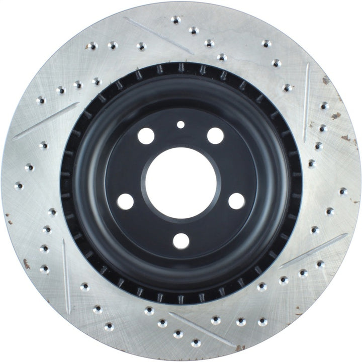 StopTech Slotted & Drilled Sport Brake Rotor for Audi A4 A5 A6 A7 A8 Q5 Q7 S4 S5 SQ5 2012-2023 - OneFastShop