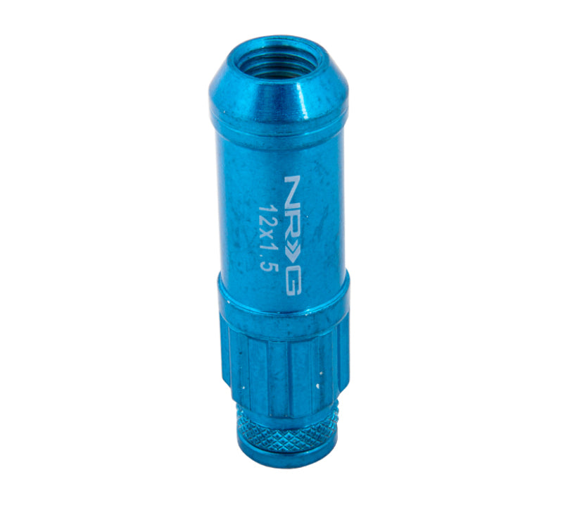 NRG 700 Series Steel Lug Nut Set M12x1.5 - 21 Pc with Locks - Blue, image 5